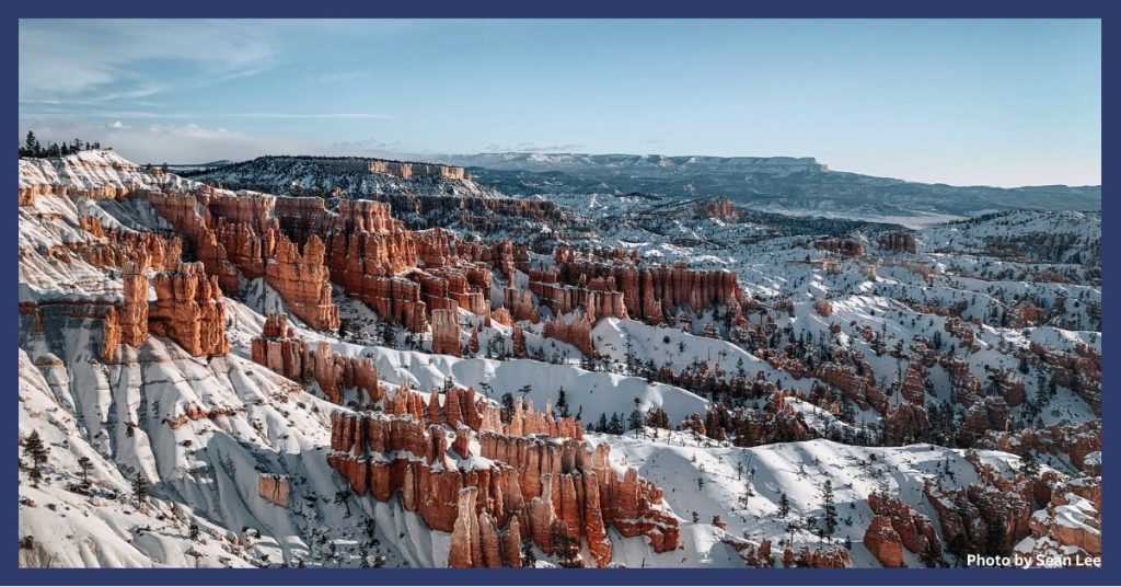 Canyon in snow