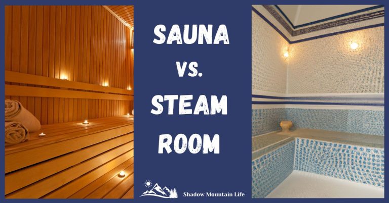 Sauna vs. Steam Room. Photo of sauna and steam room