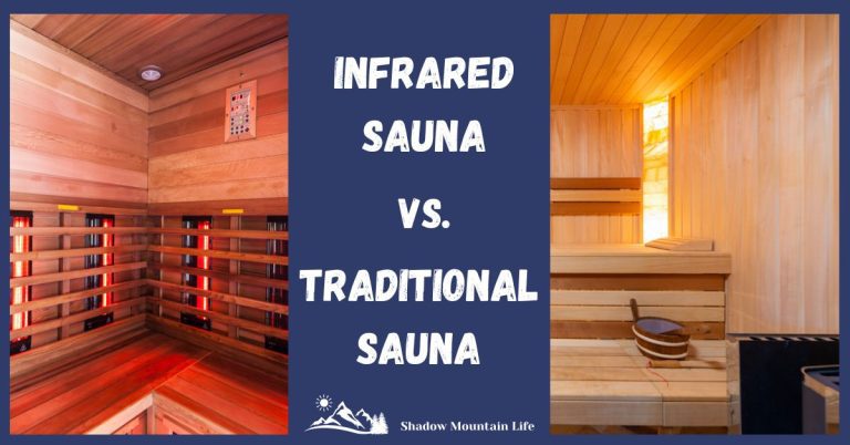 Infrared Sauna vs. Traditional Sauna. Photos of each type of sauna