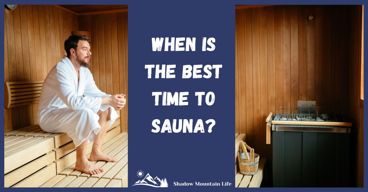 When is the best time to use a sauna? Photo of man in sauna