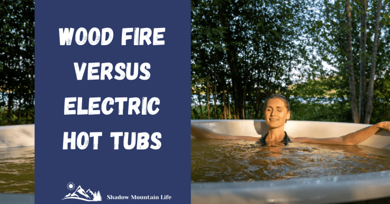 wood fire hot tub versus electric hot tub